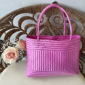 Handmade woven tote  from Puebla Mexico large